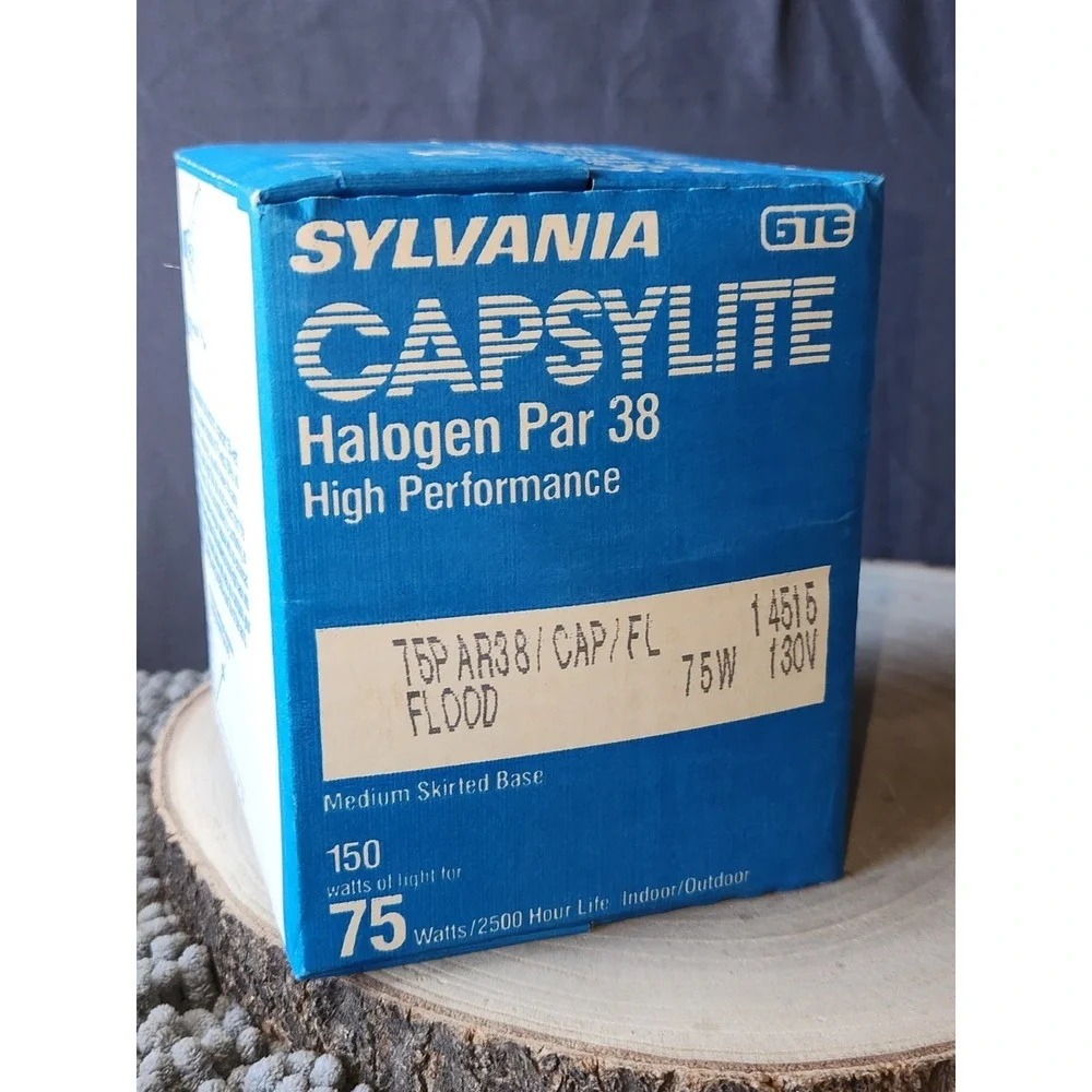 SYLVANIA PAR38/CAP/FL 130V 75 WATT CAPSYLITE HALOGN LAMP FLOOD BULB 14515